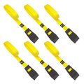 Wrap-It Cam-Straps - 12-foot (6-Pack) Yellow - Cam Buckle Strap with Rubber Buckle Protector A106-CS-12YE